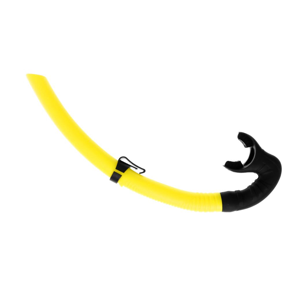Silicone Wet Breathing Tube Snorkel Scuba Diving Snorkeling Gear Yellow
