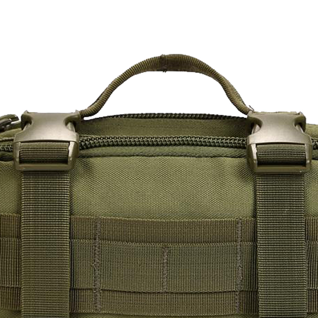 Waterproof Molle Bumbag Waist Pack Outdoor Belt Shoulder Bag Army Green
