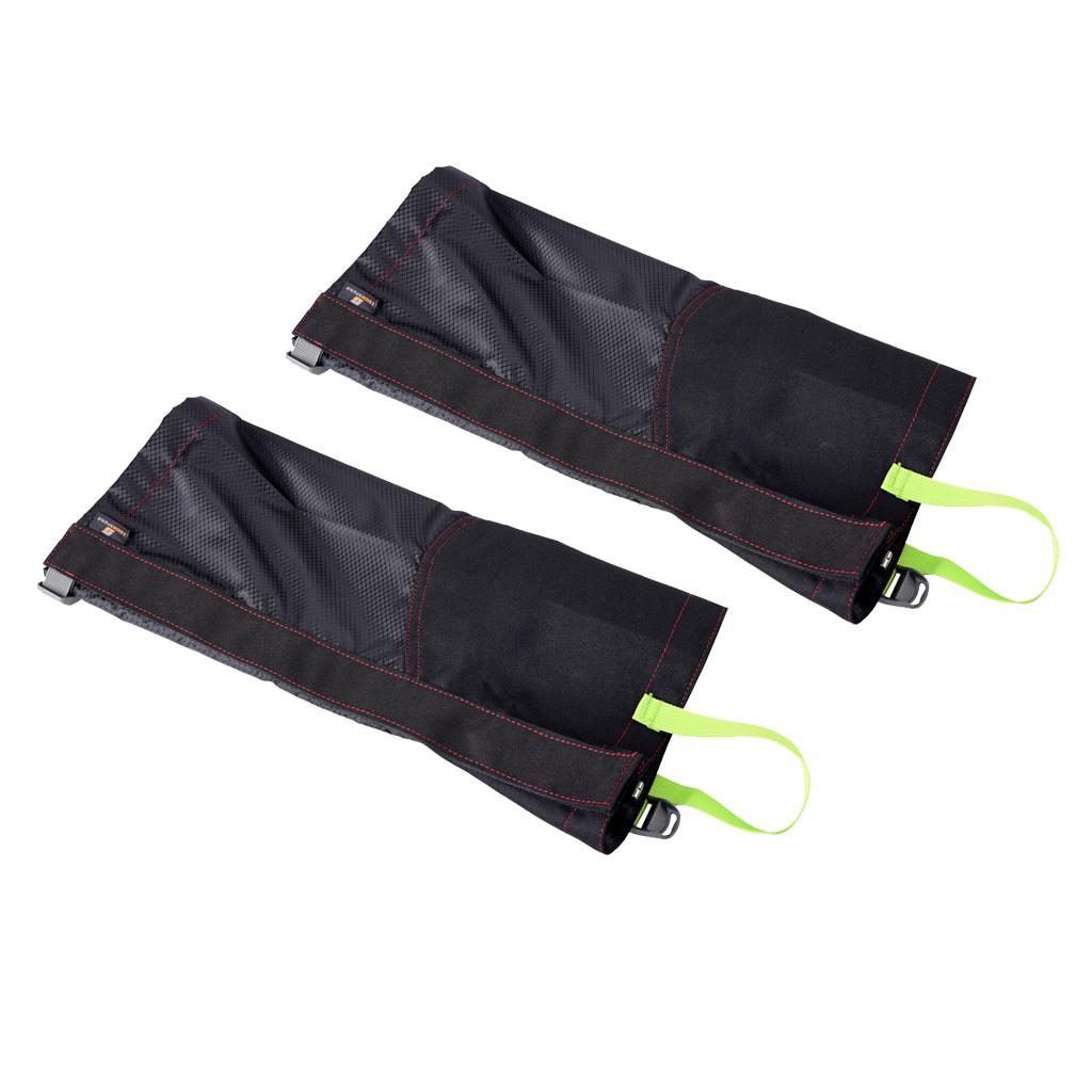 1Pair Waterproof Outdoor Hiking Walking Climbing Snow Legging Gaiter M Black