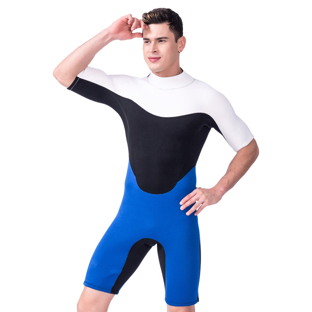 Neoprene 3mm Scuba Wetsuit Mens Shorty Surfing Diving Swimming Jumpsuit XXL