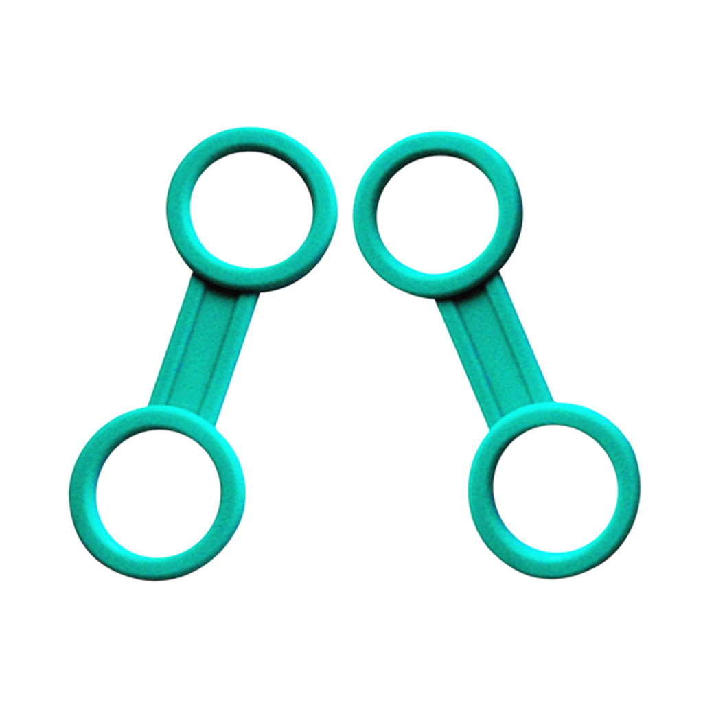 2 Pieces Universal Scuba Diving Silicone Snorkel Keeper Holder Green