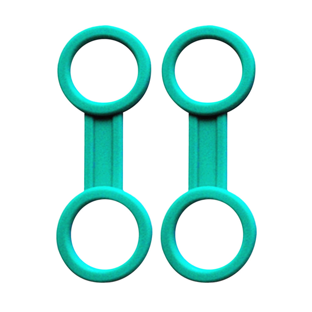 2 Pieces Universal Scuba Diving Silicone Snorkel Keeper Holder Green