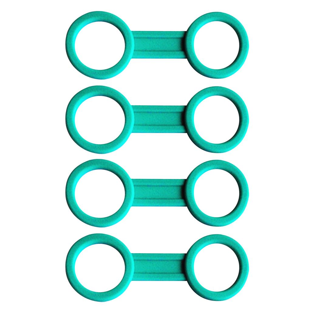 4 Pieces Scuba Diving Dive Snorkeling Silicone Snorkel Mask Keeper Green