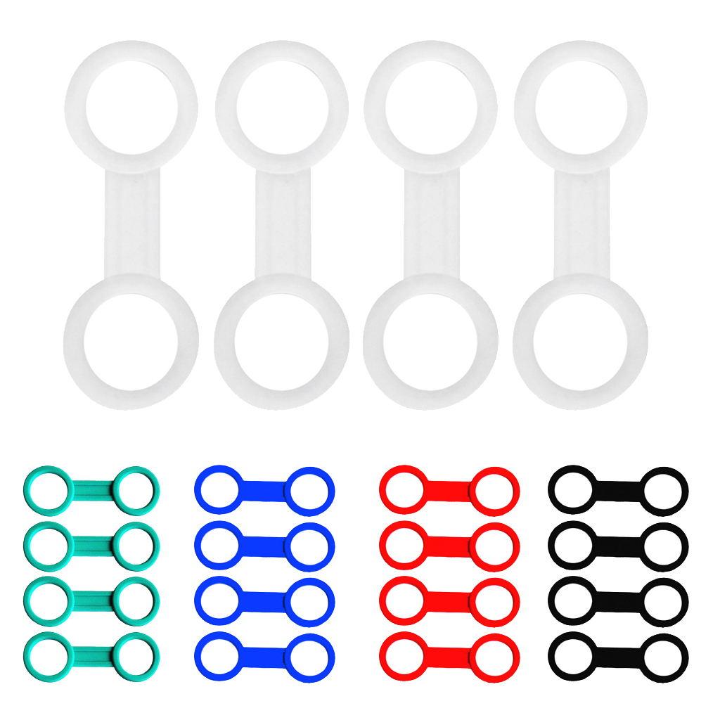 4 Pieces Scuba Diving Dive Snorkeling Silicone Snorkel Mask Keeper Green