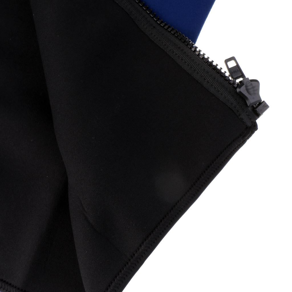 2mm Men Neoprene Scuba Diving Jacket Top Swimwear Wetsuits Navy Blue XL