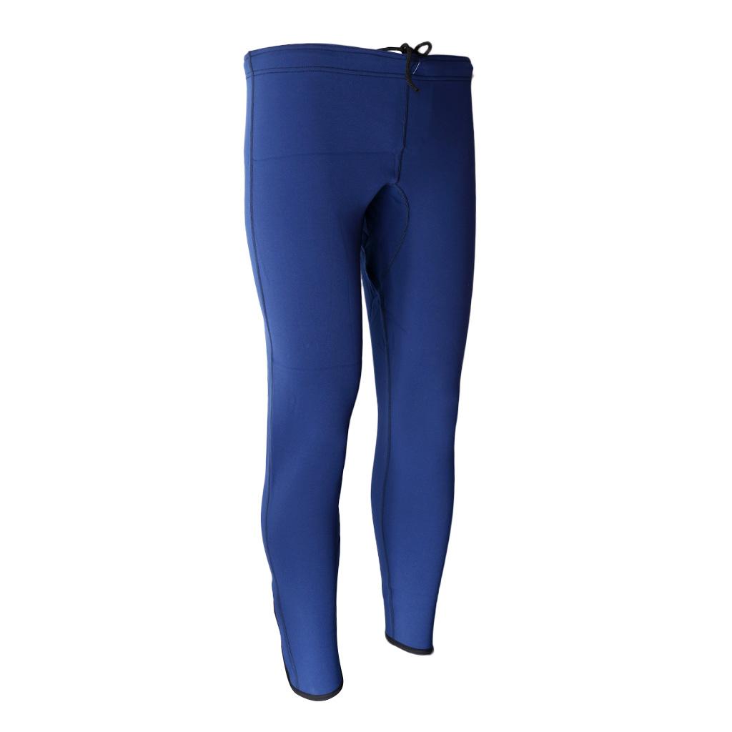 2mm Neoprene Warm Diving Wetsuit Long Pants Snorkel Scuba Surfing M Blue
