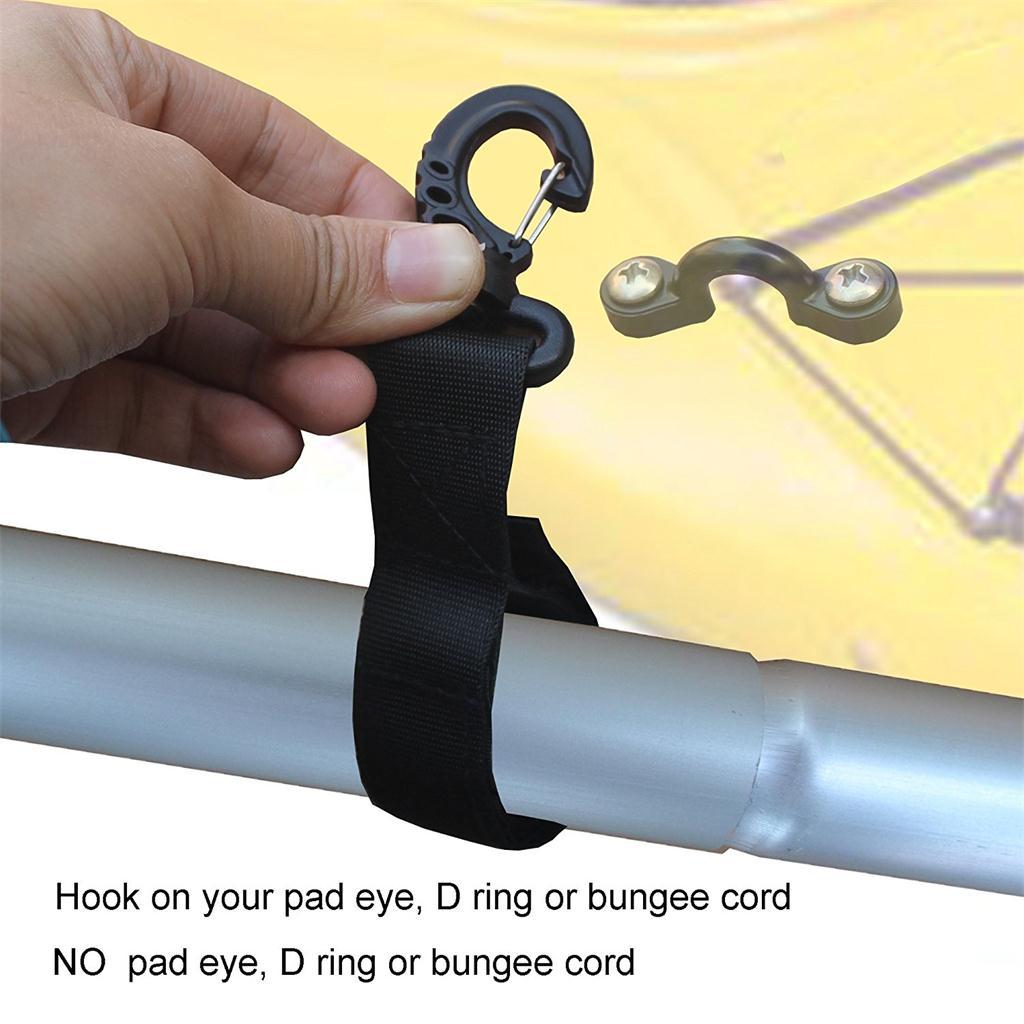 4 Pieces Nylon Kayak Paddle Clips Paddle Holder Paddle Keeper No Drilling