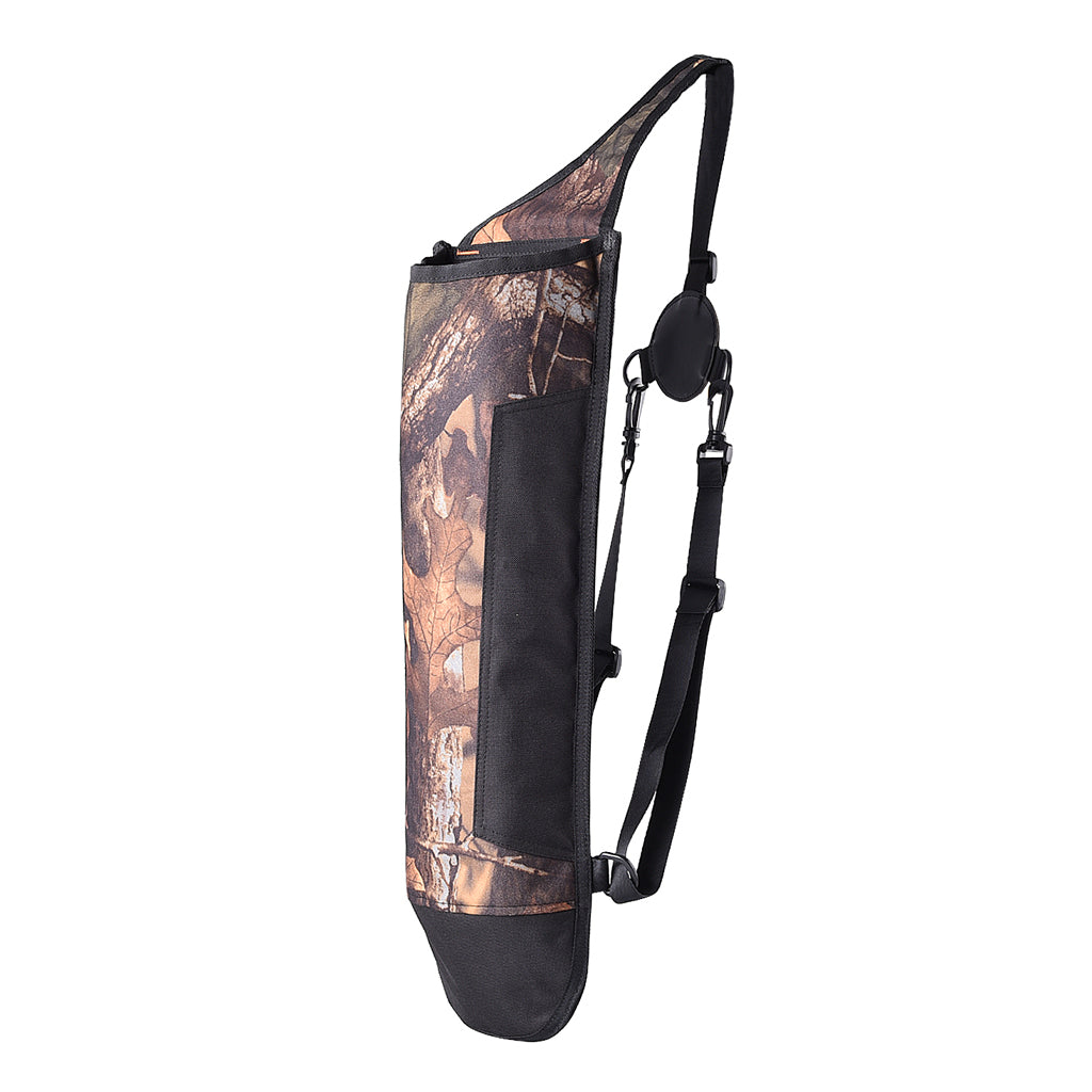 Large Capacity Archery Back Quiver Shoulder Belt Bow Arrow Holder Camouflage
