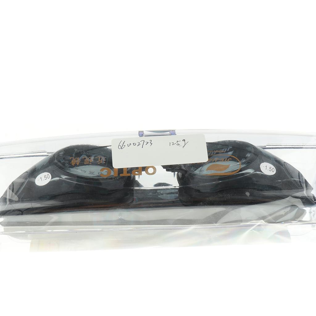 Adult Prescription Myopia Nearsighted Goggles Anti-Fog Swimming Glasses 300