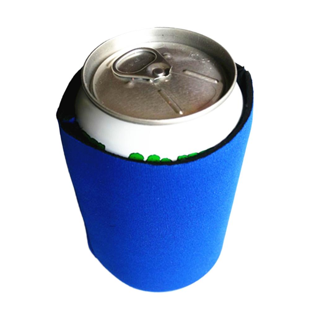 Neoprene Cooling Beer Can Cover Drinks Bottle Tin Cooler Sleeve Holder Blue