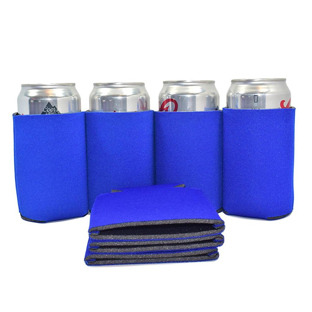 Neoprene Cooling Beer Can Cover Drinks Bottle Tin Cooler Sleeve Holder Blue