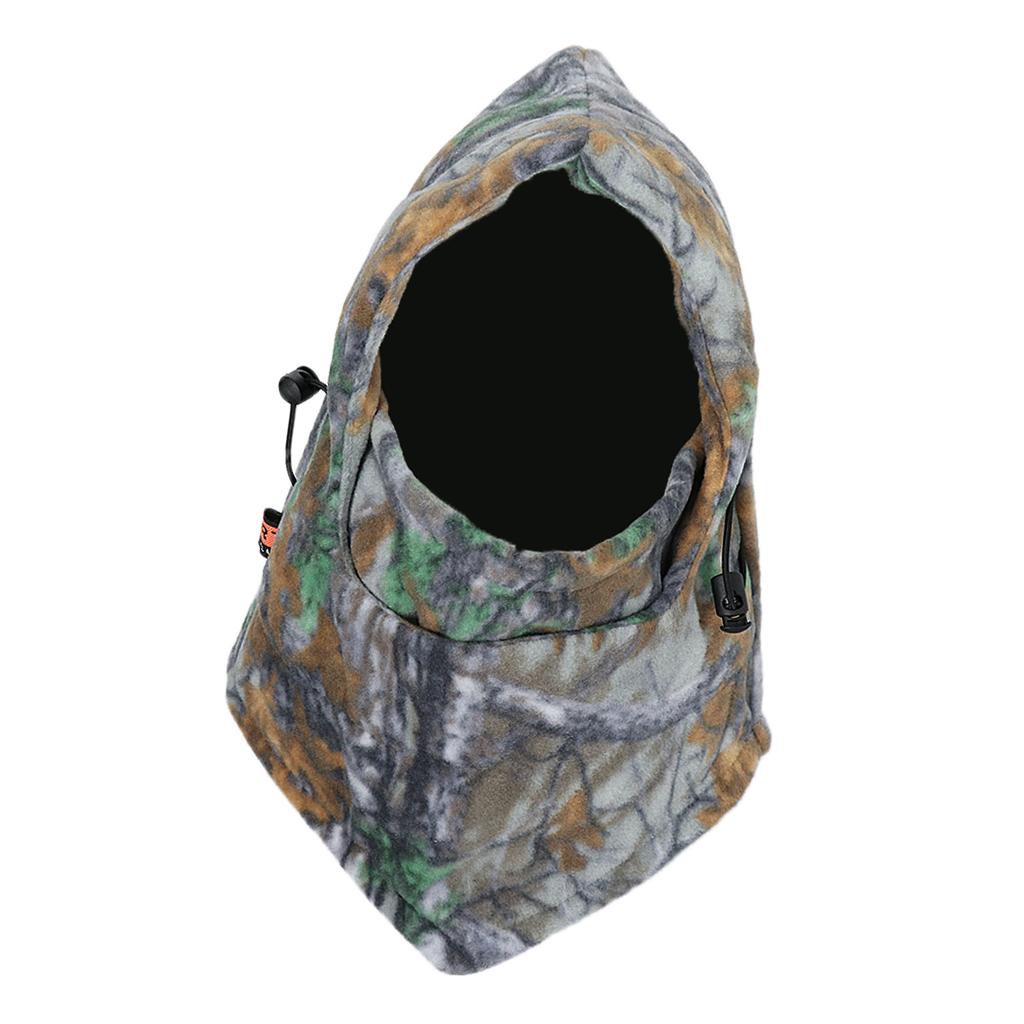 Winter Ski Cycling Hunting Fleece Balaclava Neck Hood Full Face Mask Camo4