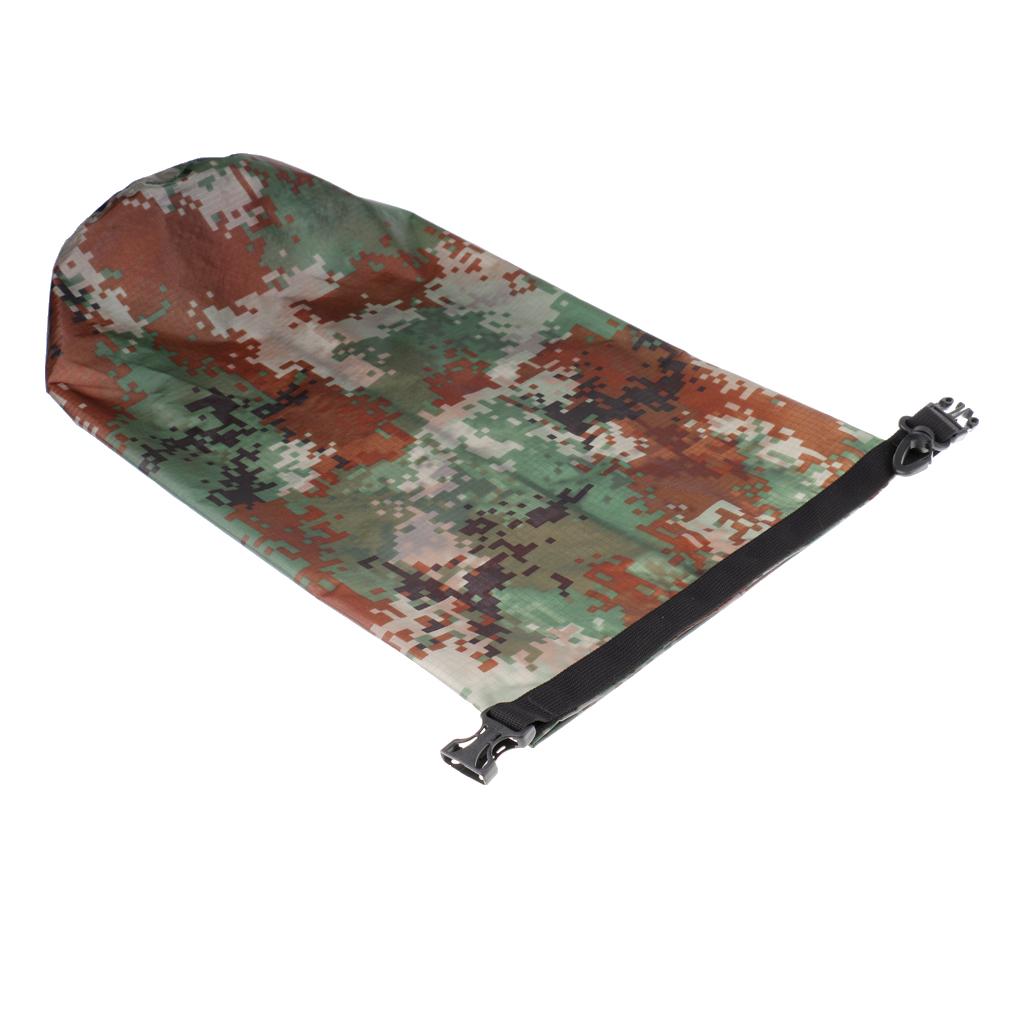 20L Waterproof Bag Sack for Kayak Fishing Swimming Rafting Digital Camo