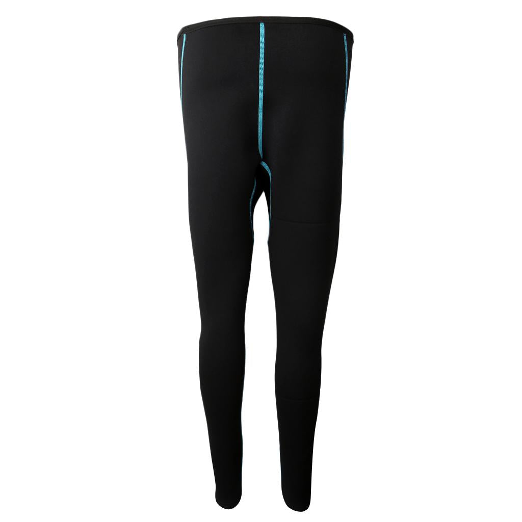 Women 3mm Neoprene Diving Long Pants Surfing Wetsuit Trousers M Green Line