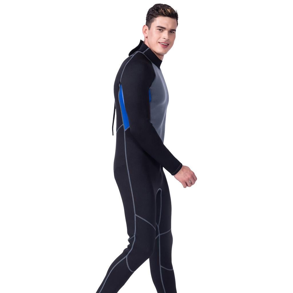 Mens 3mm Neoprene Wetsuit Full Body Super Stretch Diving Suit Surf Skins XL