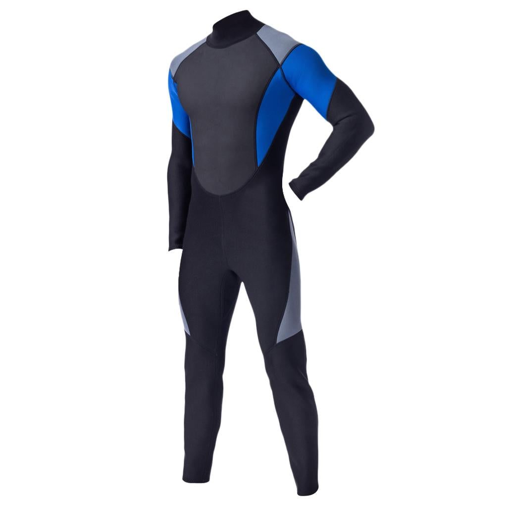 Mens 3mm Neoprene Full Body Wetsuit Dive Surf SCUBA Diving Spearfishing XL