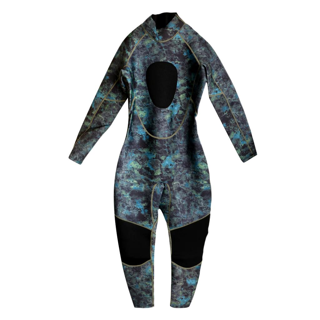 Men 3mm Neoprene Camo Wetsuit for Scuba Diving Spearfishing Snorkeling XL