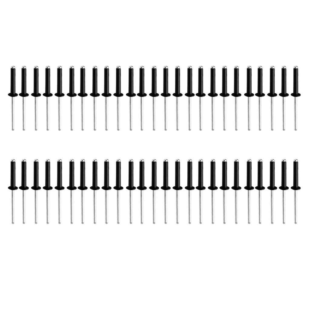 50 Pieces M4 Aluminum Pop Rivets Blind Rivets Dome Head Open End M4 x 10