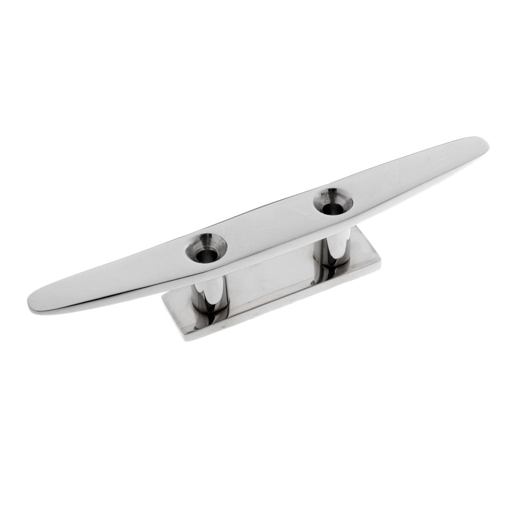 Heavy Duty 8 316 Stainless Steel Marine Boat Flat Top Low Cleat Rope Tie"