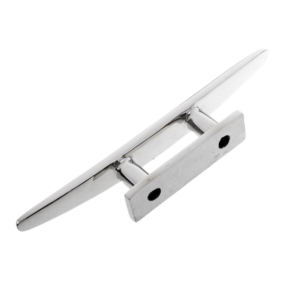 Heavy Duty 8 316 Stainless Steel Marine Boat Flat Top Low Cleat Rope Tie"