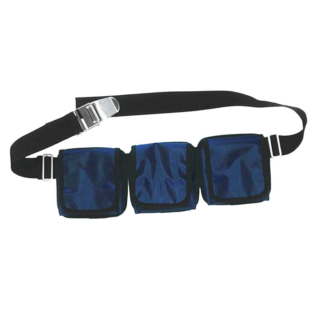 Heavy Duty Scuba Diving Pocket/ Pouch Weight Belts Dive Equipment 3 Pocket