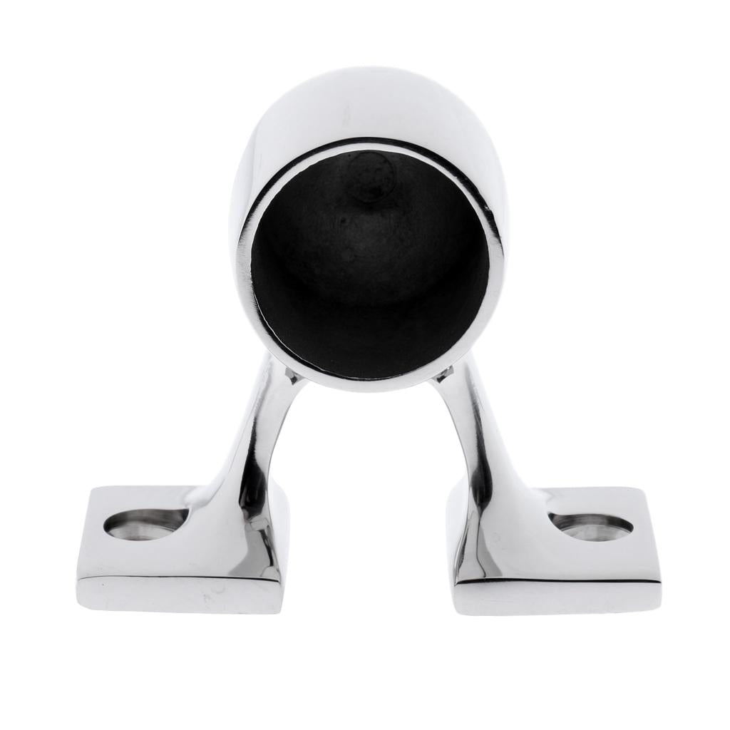 2Pcs 316 Stainless Steel Boat Hand Rail Fitting 25mm Stanchion Hardware