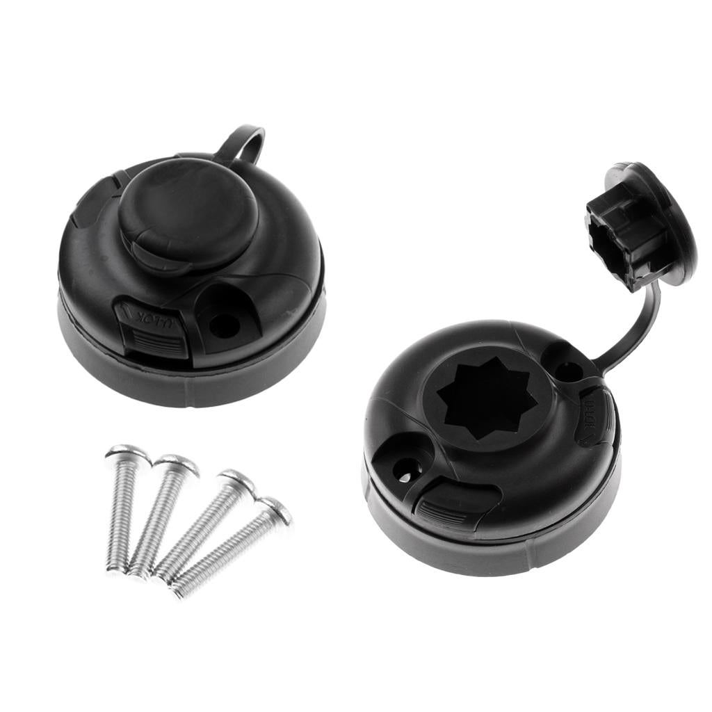 1 Pair Boat Kayak Sea Fishing Rod Holder Mount Base Bracket Tackle Accessory