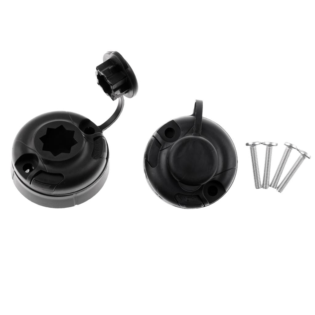 1 Pair Boat Kayak Sea Fishing Rod Holder Mount Base Bracket Tackle Accessory