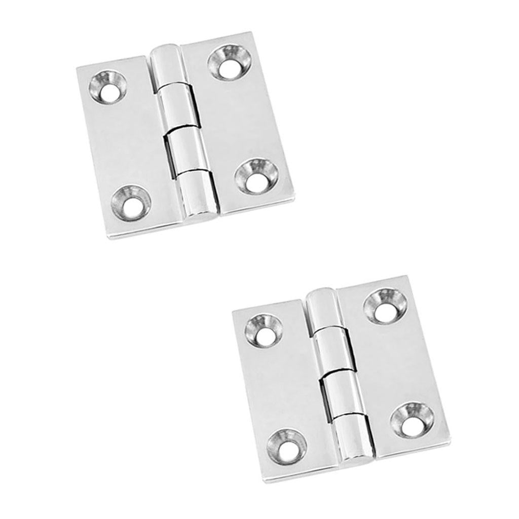 2 Pieces Stainless Steel Marine Boat Door Hatch Compartment Butt Hinge 50mm