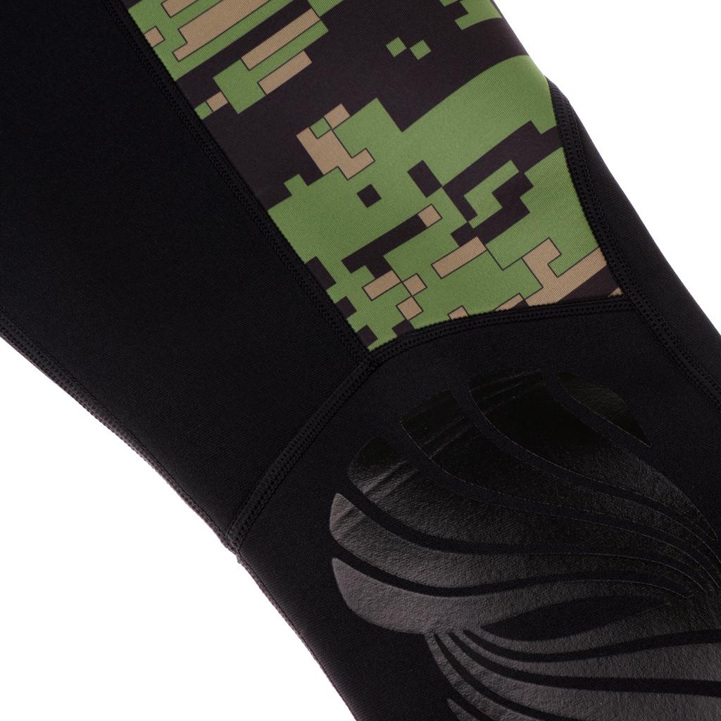 2.5mm Neoprene Green Camo Scuba Diving Snorkel Surf Wetsuit Long Pants M