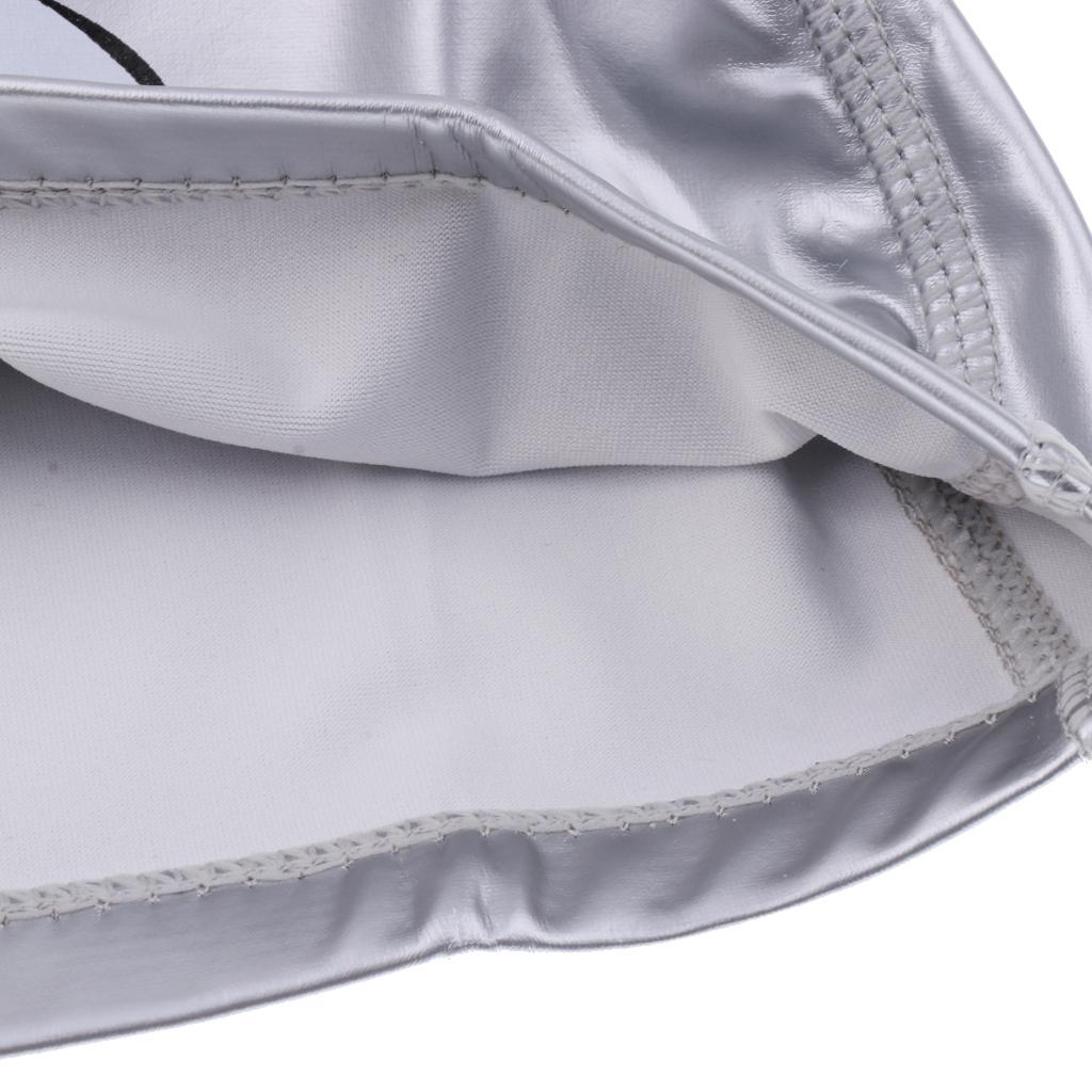 Children's Waterproof Cartoon Dolphin Swimming Cap Ear Protection Silver