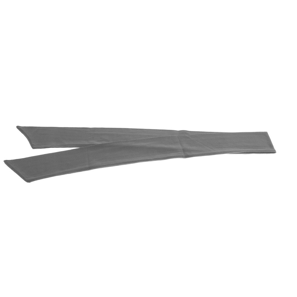 Sports Head Tie Headband Sweatband for Running Basketball Tennis Yogo Gray
