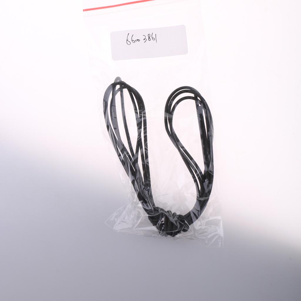 2x2mm Elastic Bungee Rope Shock Cord Tie Down - Boat/Trailer Covers 2m Black