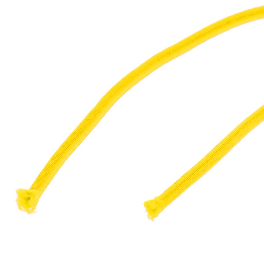 Elastic Bungee Rope Shock Cord Tie Down for Roof Racks Boats 100m Yellow