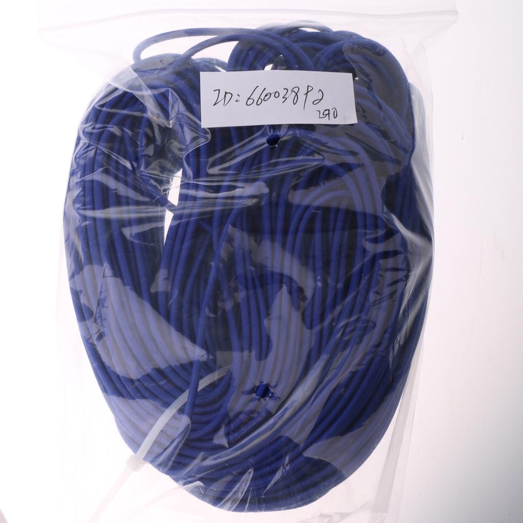 3mm Elastic Bungee Rope Shock Cord Tie Down Boats Trailers Roof Rack 50m