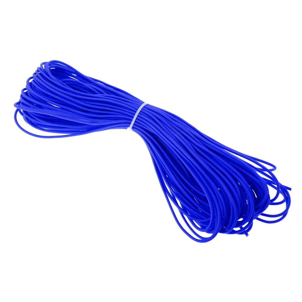 3mm Elastic Bungee Rope Shock Cord Tie Down Boats Trailers Roof Rack 20m