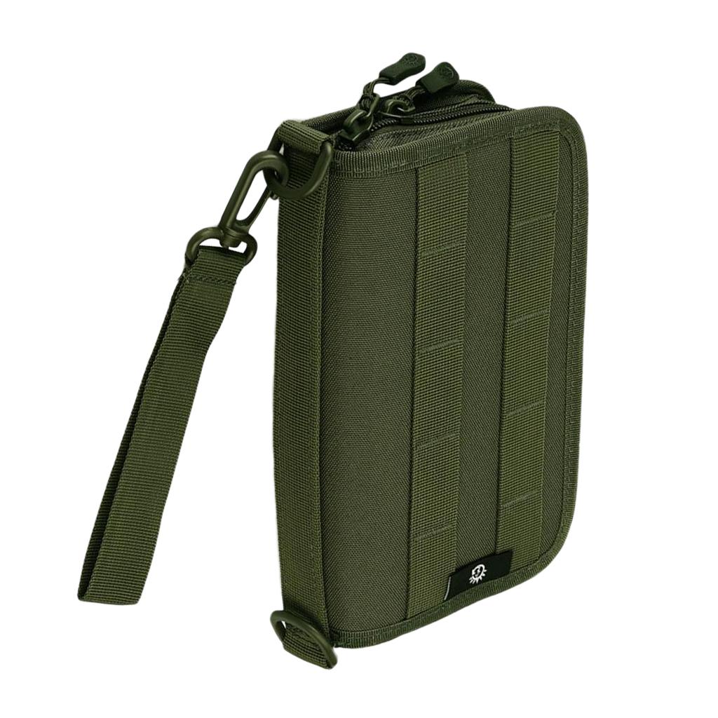 Mens Wallet ID Card Passport Hand Bag 6 Mobile Phone Pouch Army Green"