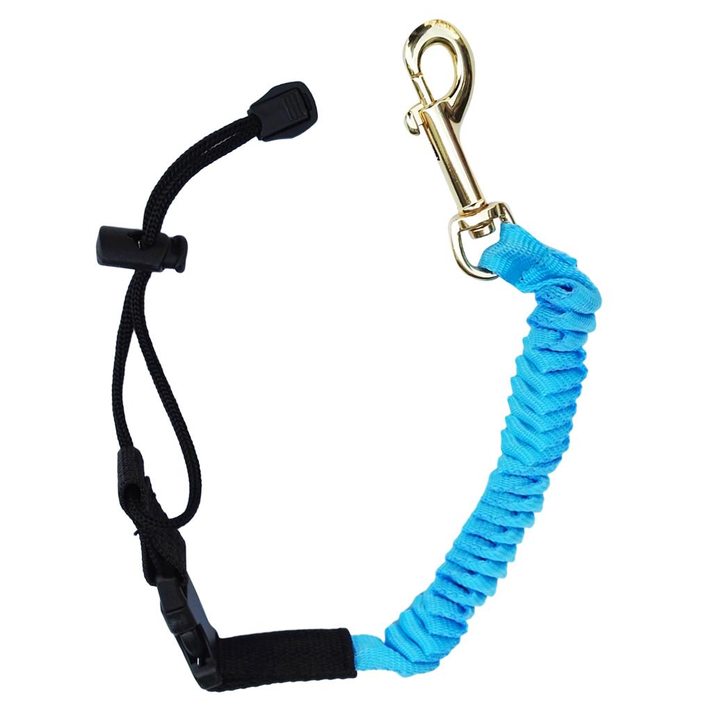 Paddle Leash Fishing Rod Safety Cord Tether Hook for Kayak Canoe Boat Blue