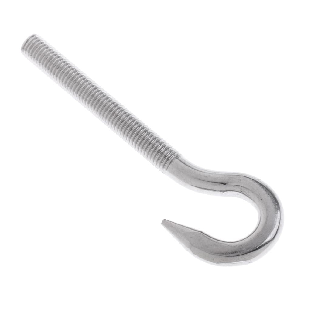 Marine 304 Stainless Steel Hook Bolt Eye Screw Threaded Bolt Boat Parts M12