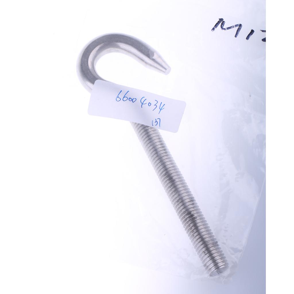 Marine 304 Stainless Steel Hook Bolt Eye Screw Threaded Bolt Boat Parts M12