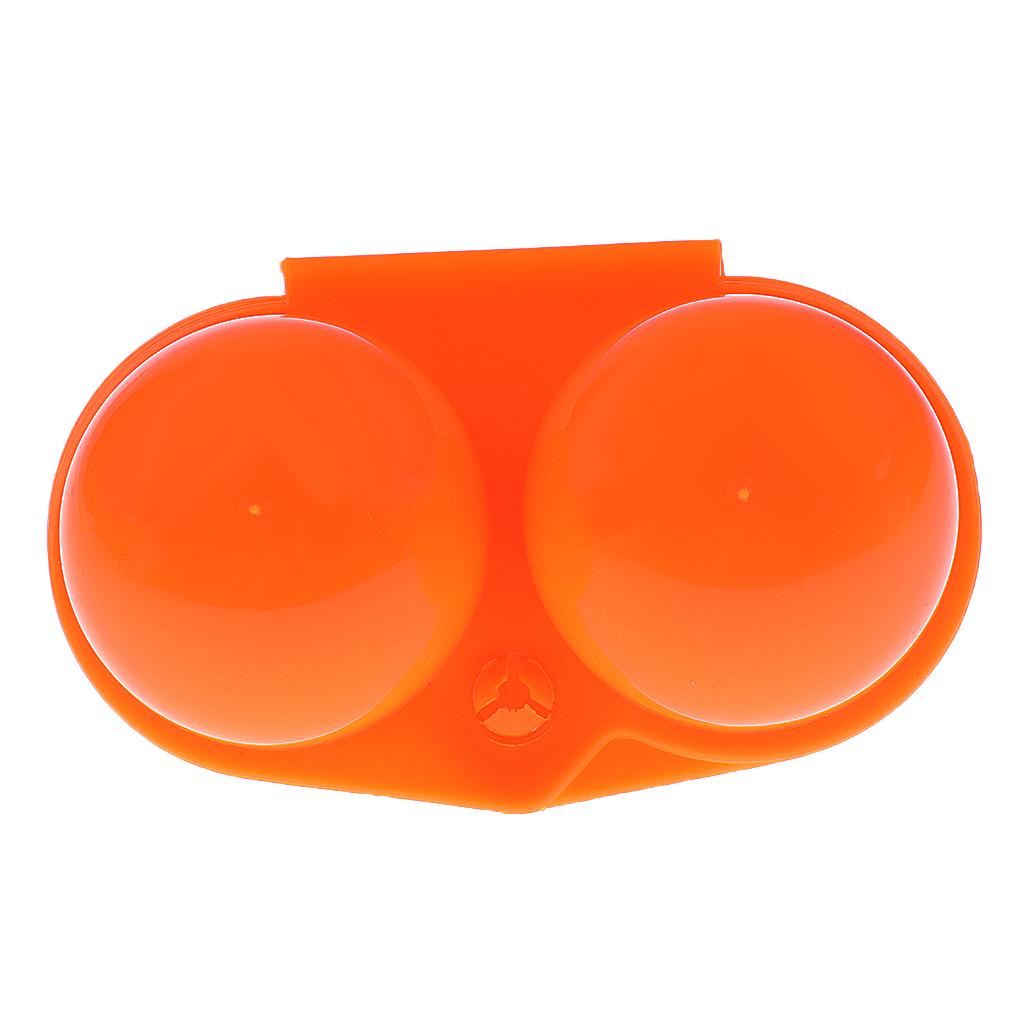 Portable Folding Outdoor Camping Hiking Picnic Egg Storage Container Orange