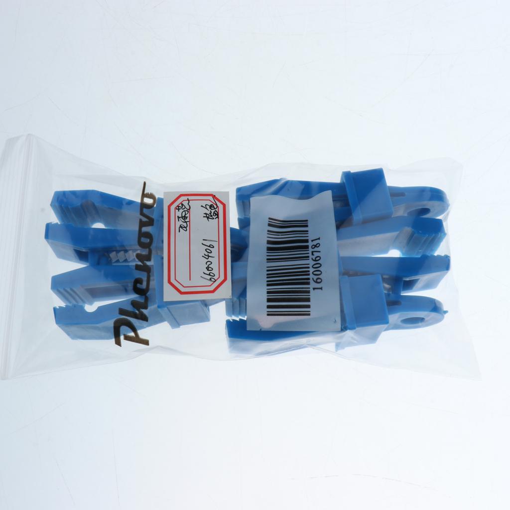 5 Pieces Camping Tent Awning Tarp Clamp Clips Snap Hanger Fastener Blue