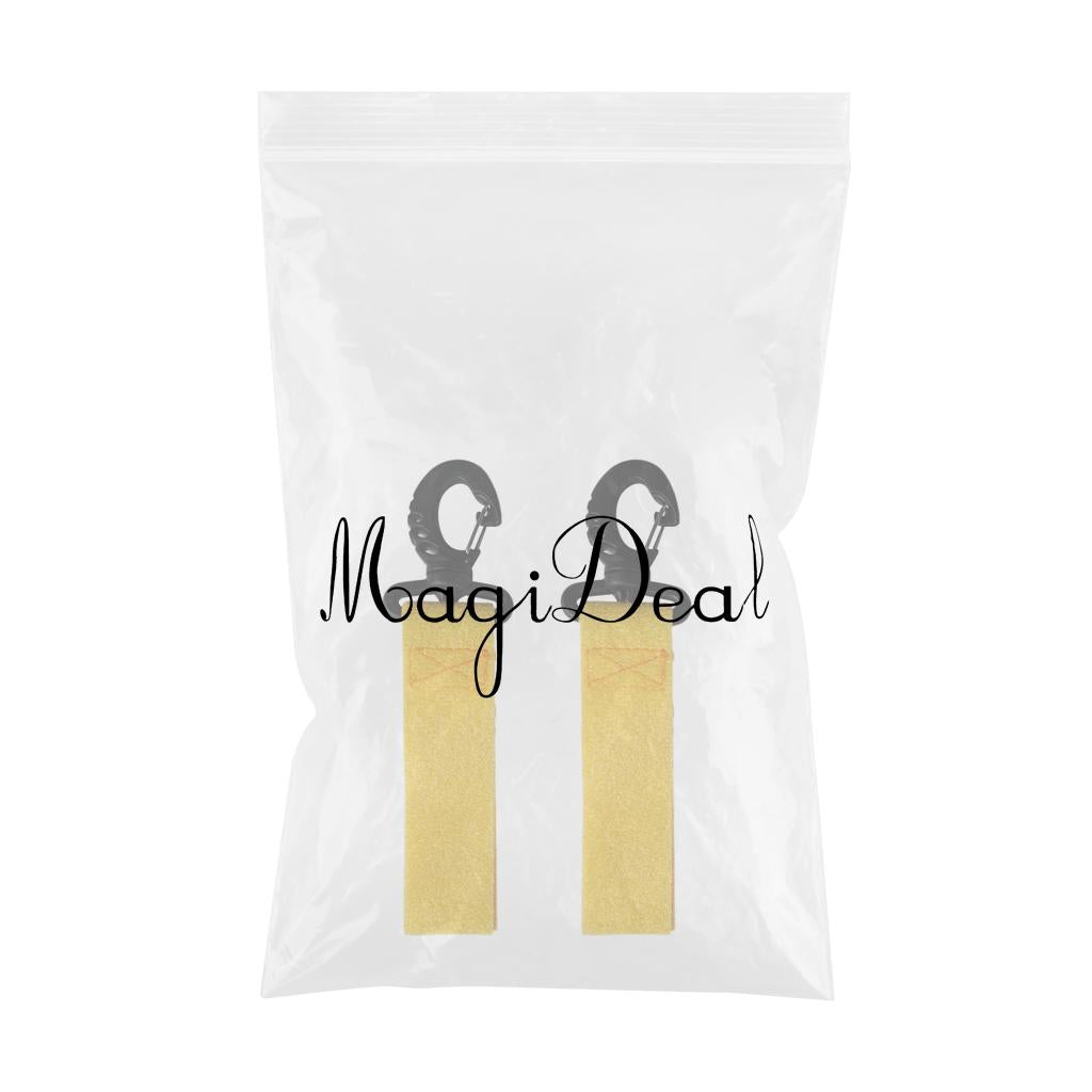 2 Pieces Kayak Paddle Clips Paddle Holder Paddle Keeper No Drilling Yellow