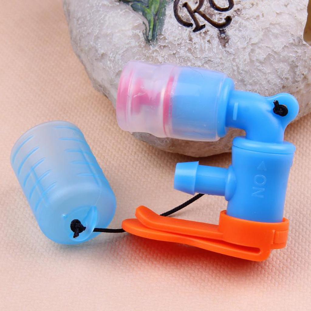 Outdoor Water Bag Silicone Hydration Pack Suction Nozzle Valve with Clip