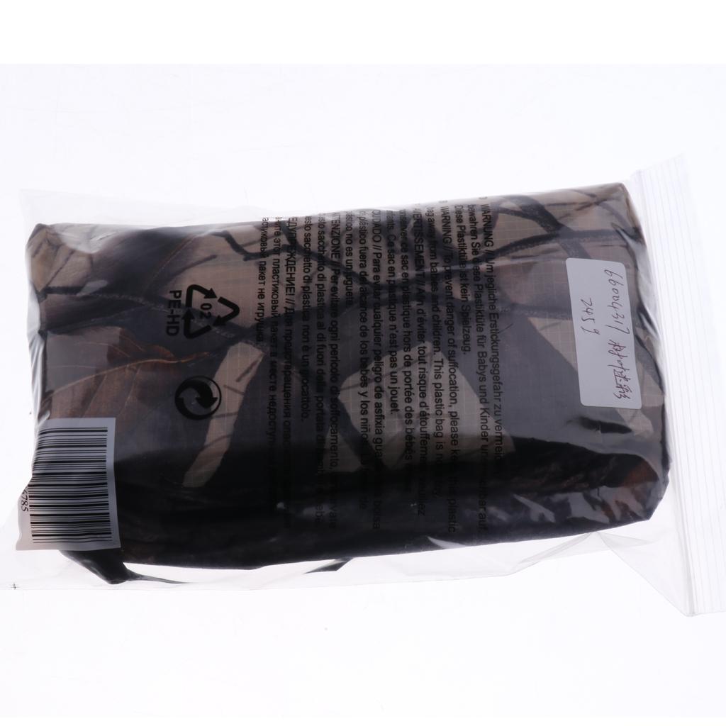Outdoor 3in1 Raincoat Poncho Backpack Rain Cover Tent Mat Waterproof Maple