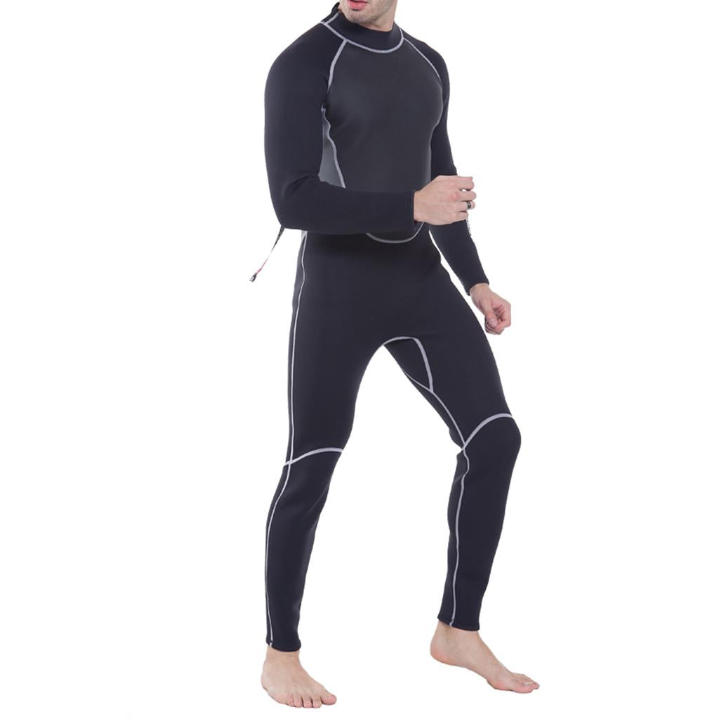 Stretchy Warm 3mm Neoprene Mens Full Body Wetsuit Dive Scuba Snorkeling M