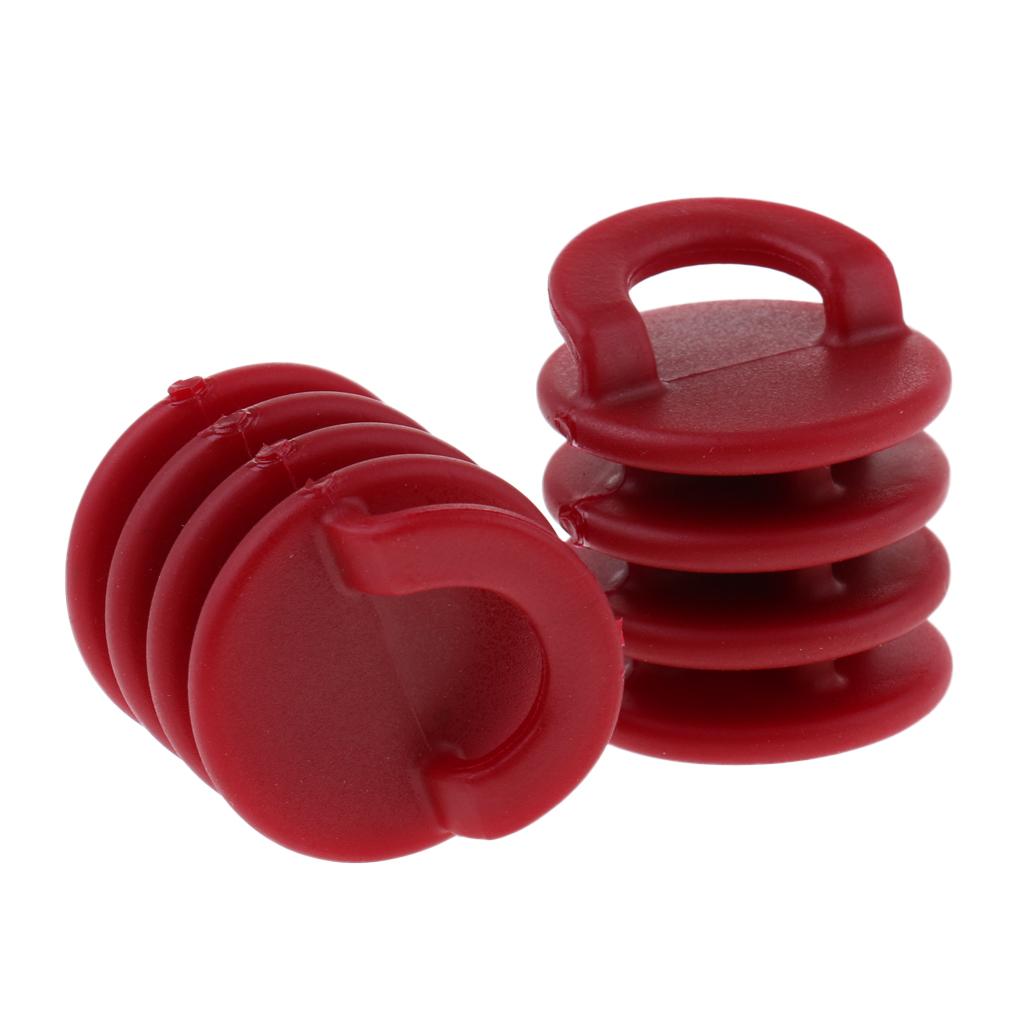 2 Pieces Kayak Boat Canoe Scupper Stoppers Drain Holes Plugs Small Red
