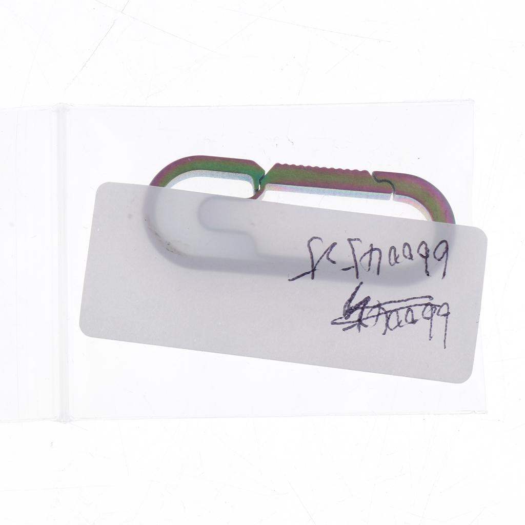 Outdoor Titanium Alloy Buckle Carabiner Keychain Key Ring Hook 4cm Colorful