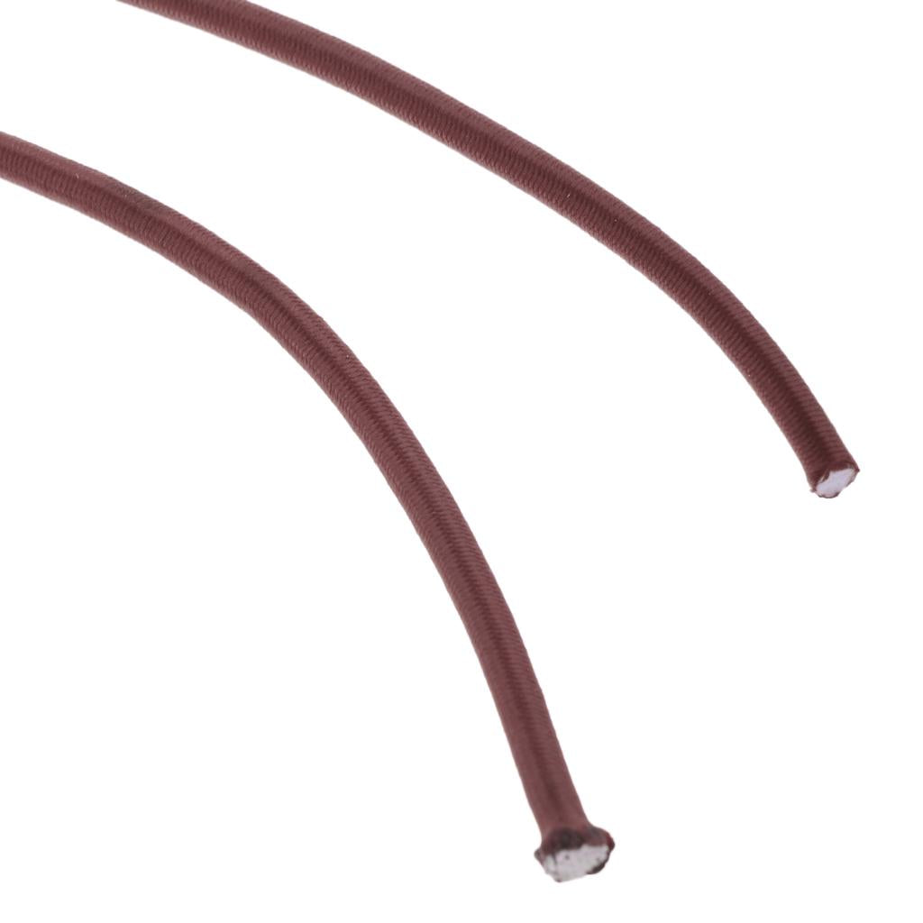 4mm Elastic Bungee Rope Shock Cord Tie Down Boats Trailers 30m Coffee