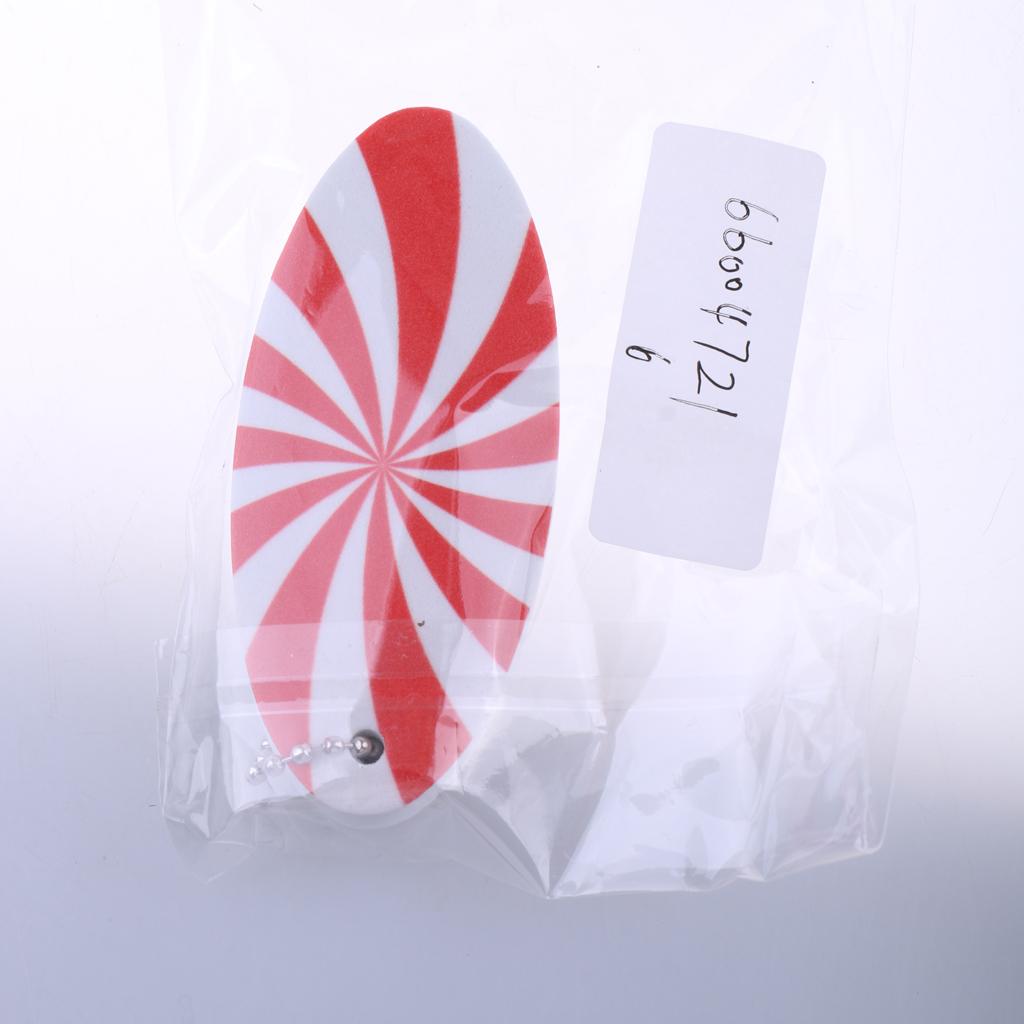 Red White EVA Surfboard Shape Floating Boating Yachting Key Ring Key Chain